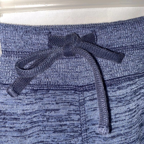 Athleta Joggers Women’s Medium Cropped Ribbed Cuff Blue Space Dye Side Pockets - Picture 4 of 9